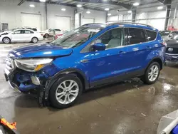 Salvage cars for sale at Ham Lake, MN auction: 2018 Ford Escape SE