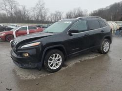 Salvage cars for sale at Ellwood City, PA auction: 2015 Jeep Cherokee Latitude