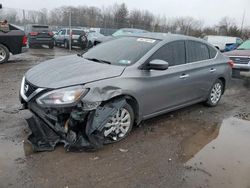 Salvage cars for sale at Chalfont, PA auction: 2016 Nissan Sentra S