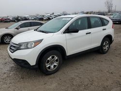 Salvage cars for sale at Kansas City, KS auction: 2013 Honda CR-V LX