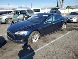 Salvage cars for sale at Van Nuys, CA auction: 2015 Tesla Model S 85