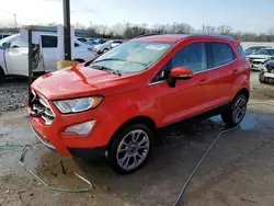 Salvage cars for sale at Louisville, KY auction: 2020 Ford Ecosport Titanium