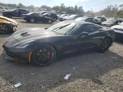 Salvage cars for sale at Riverview, FL auction: 2019 Chevrolet Corvette Stingray 1LT