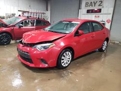 Salvage cars for sale at Elgin, IL auction: 2016 Toyota Corolla L