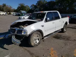 Ford salvage cars for sale: 2002 Ford F150 Supercrew