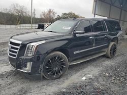 Salvage cars for sale at Cartersville, GA auction: 2015 Cadillac Escalade ESV Luxury