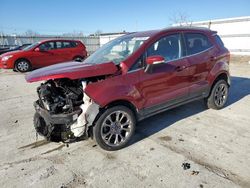 Salvage cars for sale from Copart Walton, KY: 2020 Ford Ecosport Titanium