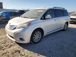 Salvage cars for sale at Kansas City, KS auction: 2013 Toyota Sienna XLE