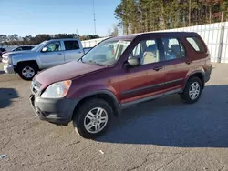 Vehiculos salvage en venta de Copart Dunn, NC: 2004 Honda CR-V LX