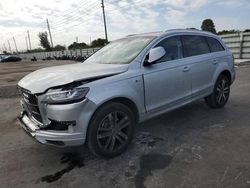 Salvage cars for sale at Miami, FL auction: 2015 Audi Q7 Premium Plus