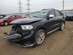 Salvage cars for sale at Elgin, IL auction: 2015 Dodge Durango Citadel