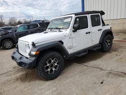 Jeep salvage cars for sale: 2019 Jeep Wrangler Unlimited Sport