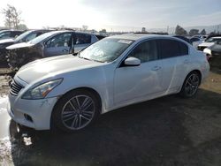 Salvage cars for sale at San Martin, CA auction: 2012 Infiniti G37 Base