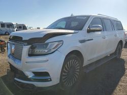 Salvage cars for sale at Houston, TX auction: 2018 Lincoln Navigator L Black Label