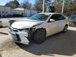 Salvage cars for sale at Hueytown, AL auction: 2017 Toyota Camry LE