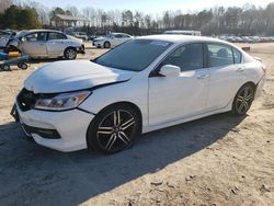 Salvage cars for sale at Charles City, VA auction: 2017 Honda Accord Sport