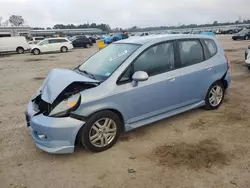 Salvage cars for sale at Harleyville, SC auction: 2008 Honda FIT Sport