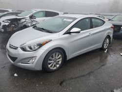 Salvage cars for sale from Copart Exeter, RI: 2015 Hyundai Elantra SE