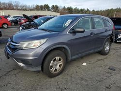 Salvage cars for sale at Exeter, RI auction: 2015 Honda CR-V LX