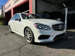 Salvage cars for sale from Copart Van Nuys, CA: 2016 Mercedes-Benz E 350 4matic