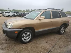 Salvage cars for sale at Mercedes, TX auction: 2004 Hyundai Santa FE GLS