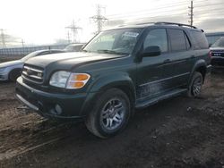 Salvage cars for sale at Elgin, IL auction: 2003 Toyota Sequoia Limited