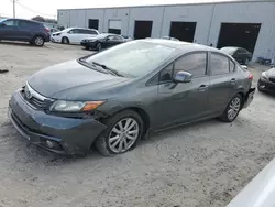 Salvage cars for sale at Jacksonville, FL auction: 2012 Honda Civic EX