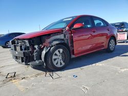 Salvage cars for sale at Grand Prairie, TX auction: 2020 KIA Rio LX