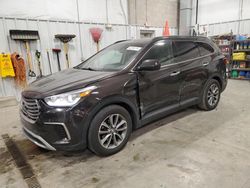 Salvage cars for sale at Mcfarland, WI auction: 2017 Hyundai Santa FE SE