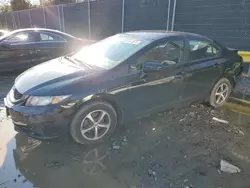 Salvage cars for sale at Waldorf, MD auction: 2015 Honda Civic SE