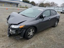 Salvage cars for sale at Sacramento, CA auction: 2015 Honda Civic Hybrid