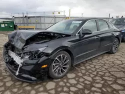 Salvage cars for sale at Dyer, IN auction: 2020 Hyundai Sonata Limited