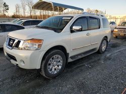 Salvage cars for sale at Spartanburg, SC auction: 2015 Nissan Armada Platinum