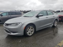 Salvage cars for sale at Pennsburg, PA auction: 2016 Chrysler 200 Limited