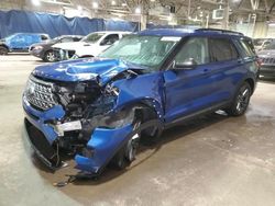 Salvage cars for sale at Woodhaven, MI auction: 2021 Ford Explorer XLT