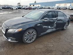 Vehiculos salvage en venta de Copart Woodhaven, MI: 2019 Lincoln Continental Select