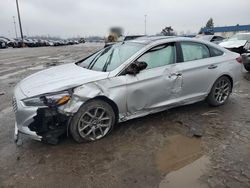 Salvage cars for sale at Woodhaven, MI auction: 2019 Hyundai Sonata Limited Turbo