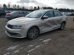 Salvage cars for sale at Finksburg, MD auction: 2015 Volkswagen Jetta SE