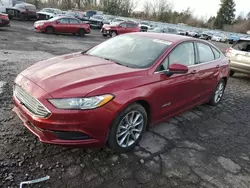 Vehiculos salvage en venta de Copart Portland, OR: 2017 Ford Fusion SE Hybrid