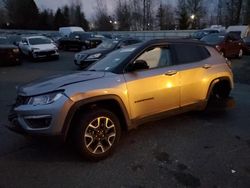 Jeep salvage cars for sale: 2020 Jeep Compass Trailhawk