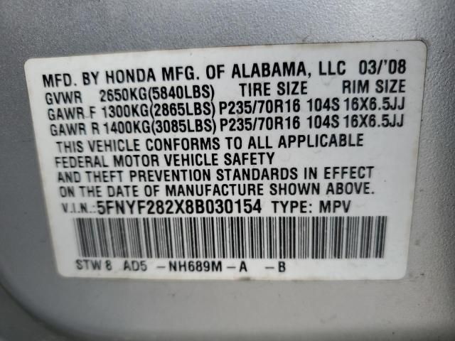 2008 Honda Pilot VP