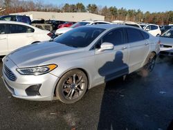 Salvage cars for sale at Exeter, RI auction: 2019 Ford Fusion SEL