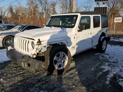 Jeep salvage cars for sale: 2020 Jeep Wrangler Unlimited Sport