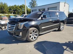 Salvage cars for sale at Miami, FL auction: 2020 Cadillac Escalade ESV Luxury