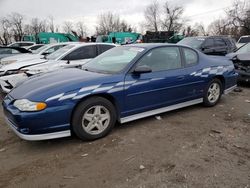 Chevrolet Montecarlo salvage cars for sale: 2003 Chevrolet Monte Carlo SS