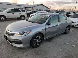 Salvage cars for sale from Copart Pekin, IL: 2016 Honda Accord LX