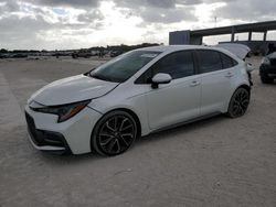 Salvage cars for sale at West Palm Beach, FL auction: 2021 Toyota Corolla SE