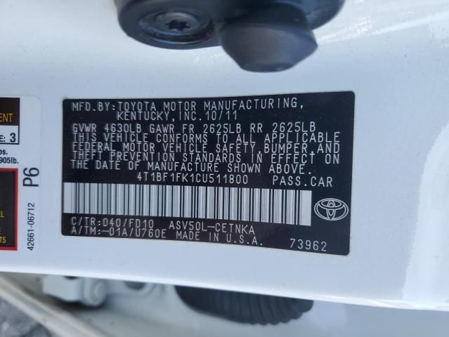 2012 Toyota Camry Base