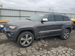 Vehiculos salvage en venta de Copart Dyer, IN: 2015 Jeep Grand Cherokee Overland