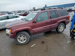 Salvage cars for sale at Woodhaven, MI auction: 1999 Jeep Grand Cherokee Limited